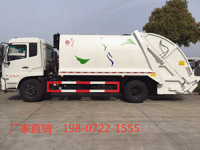 东风天锦14吨压缩垃圾车   