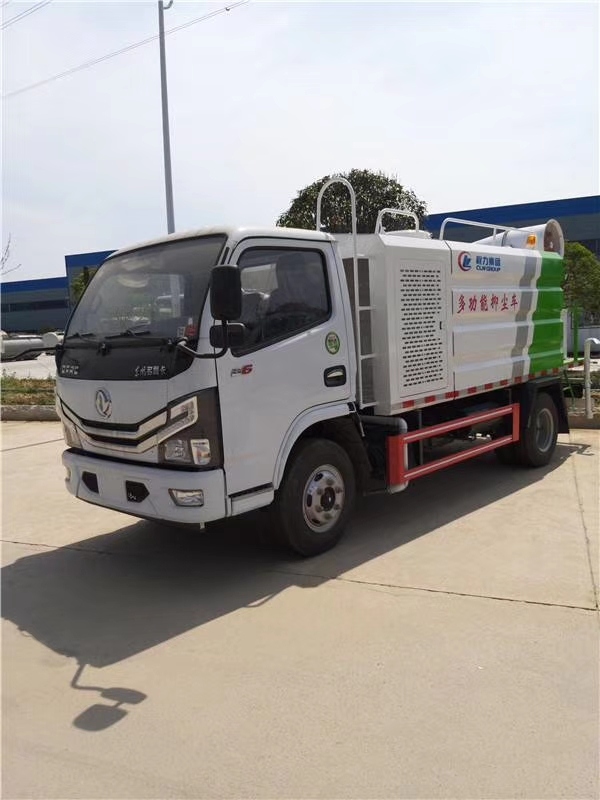 国六东风5吨小多利卡抑尘车，30米雾炮车
