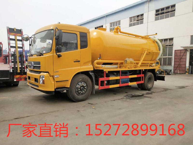 东风天锦14方清洗吸污车 疏通清洗管道中的王者