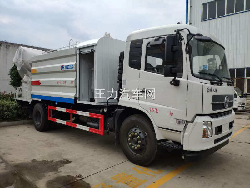 东风天锦12吨抑尘车 方罐 80米雾炮车图片