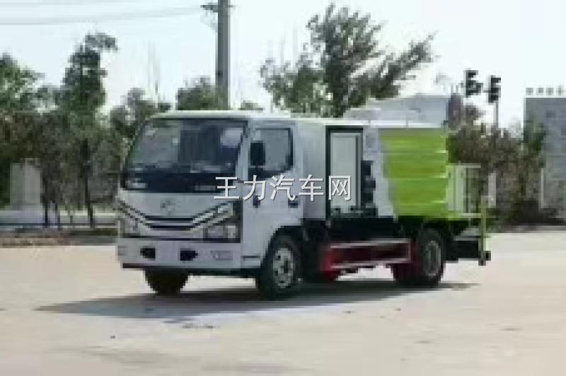 东风国六5吨蓝牌喷洒降尘雾炮车图片