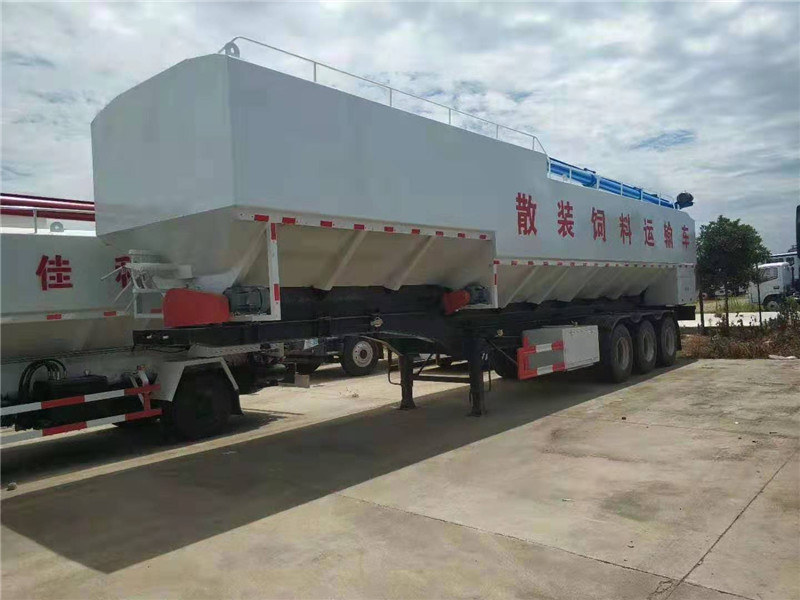 散装饲料罐车30吨报价，30吨半挂饲料车参数