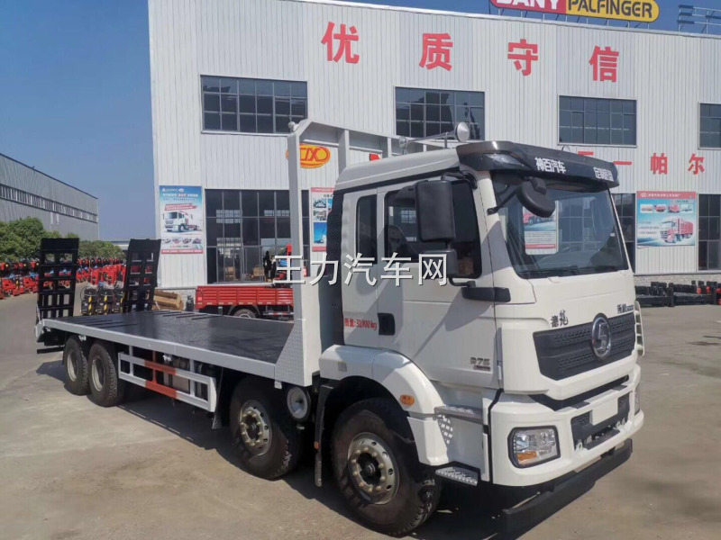 陕汽德龙新M3000前四后八平板车图片