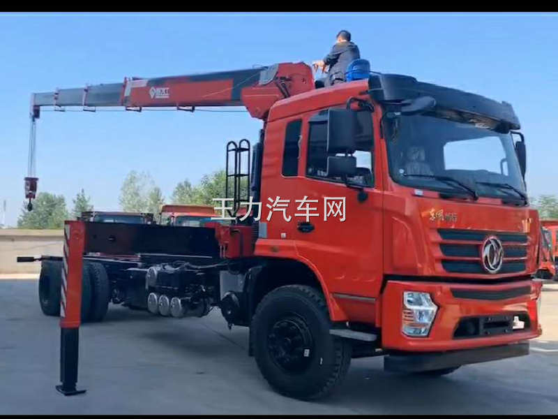 东风畅行D3L后双桥12吨随车吊试吊视频
