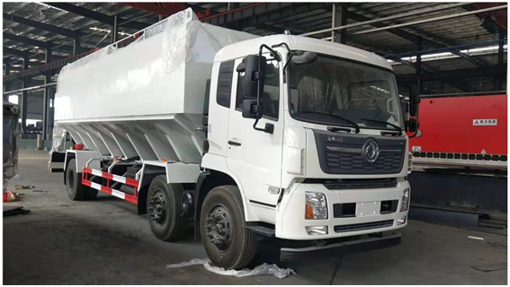 东风天锦小三轴散装饲料车30方车型厂家报价