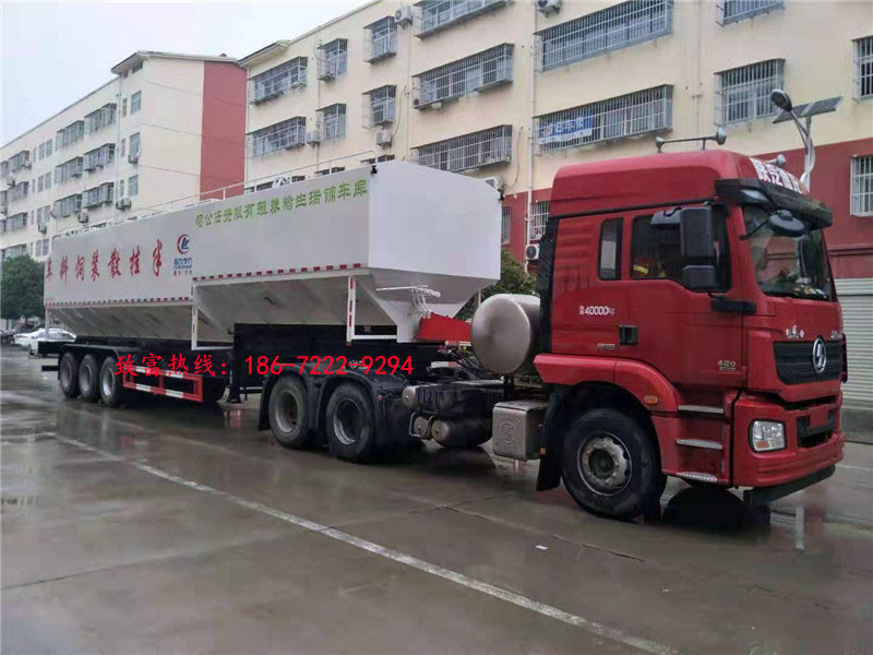 大型拉猪饲料的车，散装饲料运输车在哪买