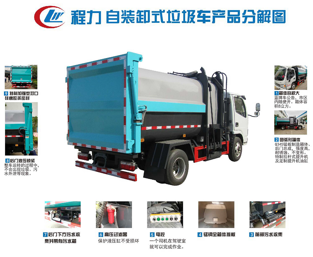 新型侧装压缩垃圾车