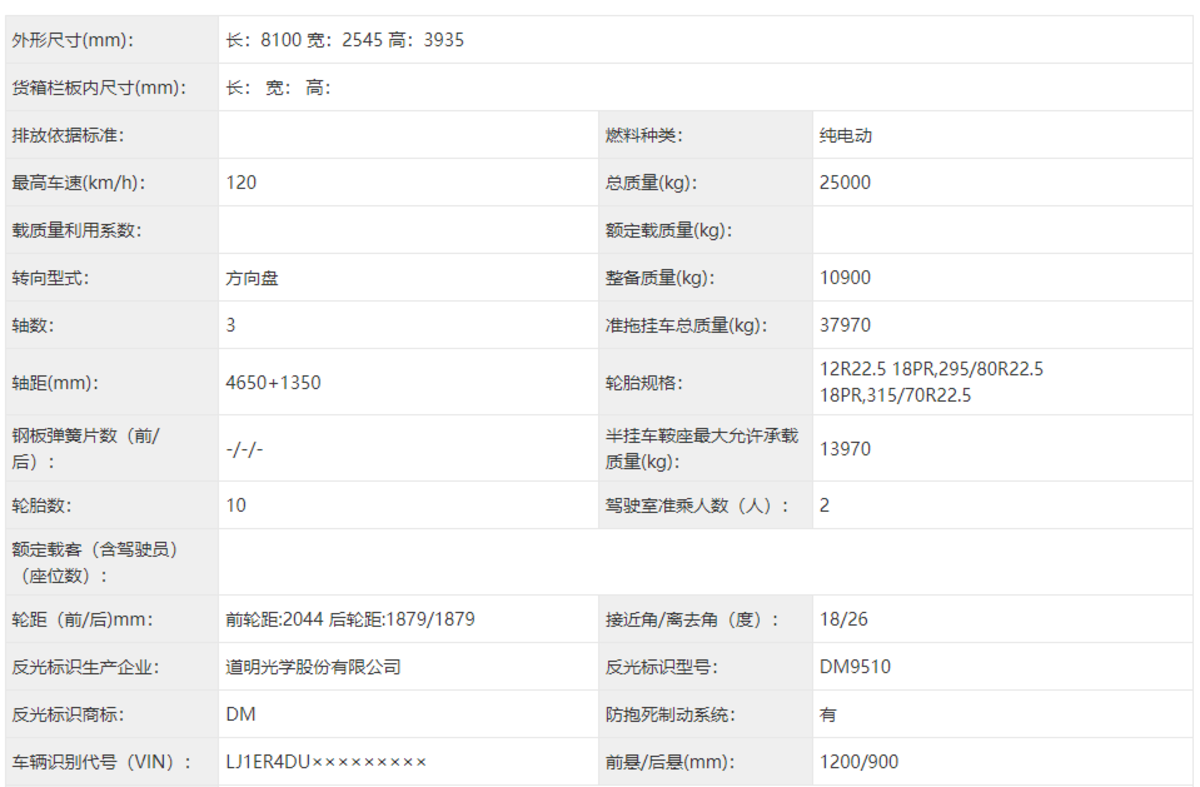 子弹头四电机！江淮新能源智能重卡曝光