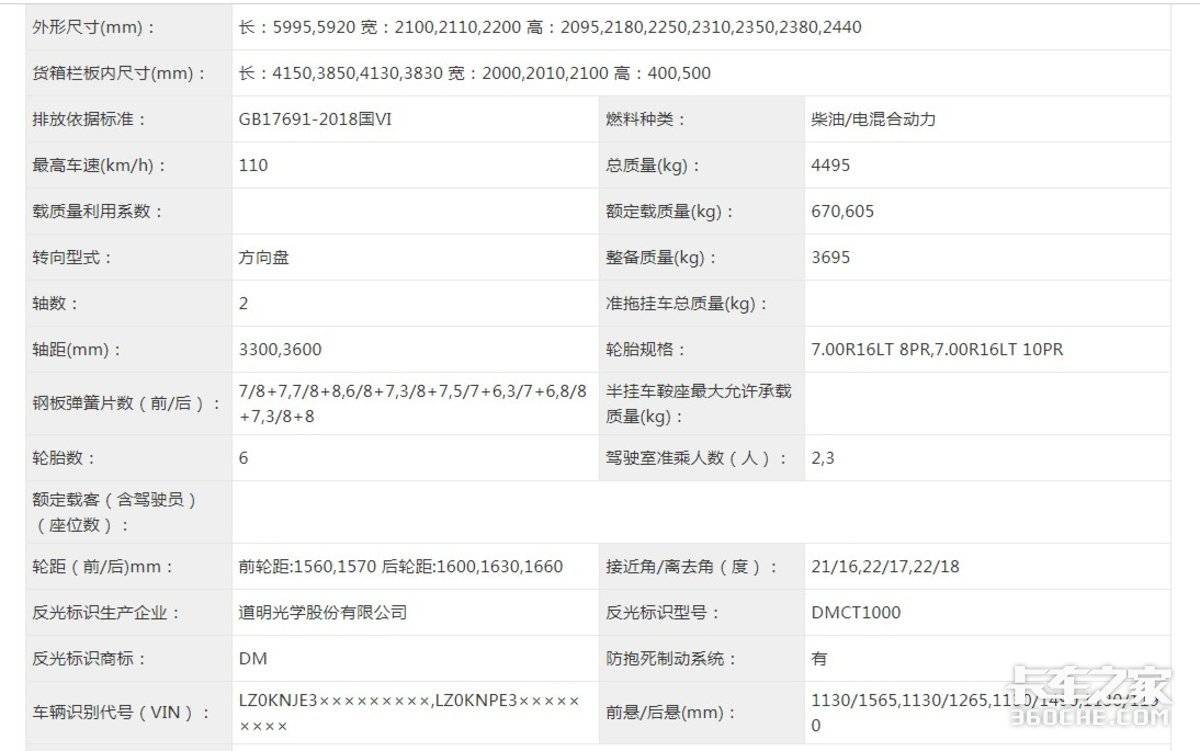 混动轻卡上新 除了油电混还有CNG电混动