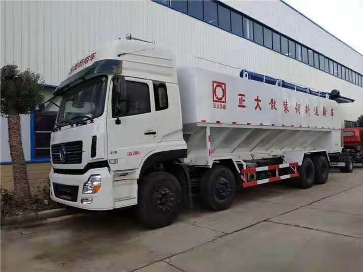 东风天龙前四后八40方（20吨)散装饲料运输车 各种吨位任你选择