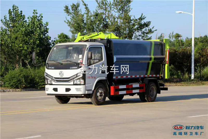 国六小多利卡压缩式对接垃圾车图片