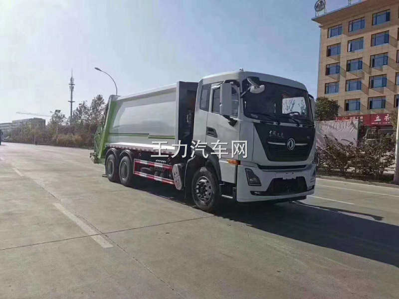 国六东风天龙14方压缩垃圾车图片