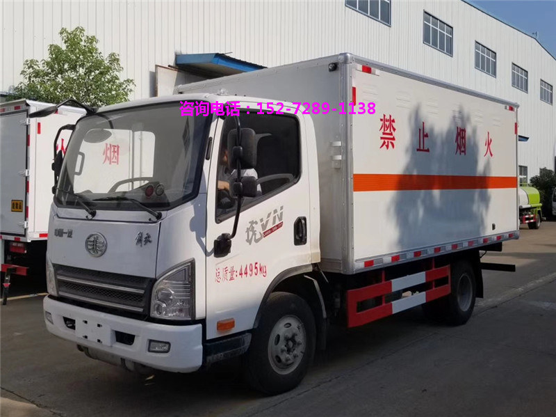 解放虎VN爆破器材厢式运输车 4米厢长，配置参数图片