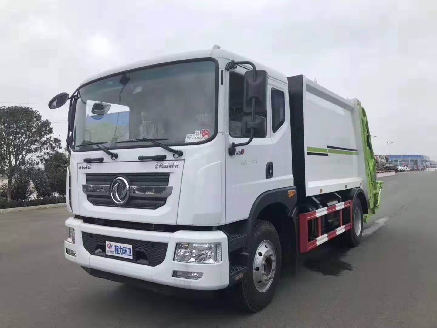 东风多利卡压缩垃圾车-后装压缩垃圾转运车