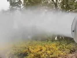 30米雾炮带柴油发电机组试水效果视频