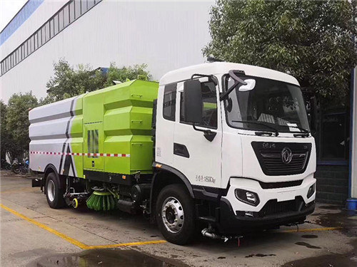 国六新款东风天锦洗扫车-道路清扫更环保