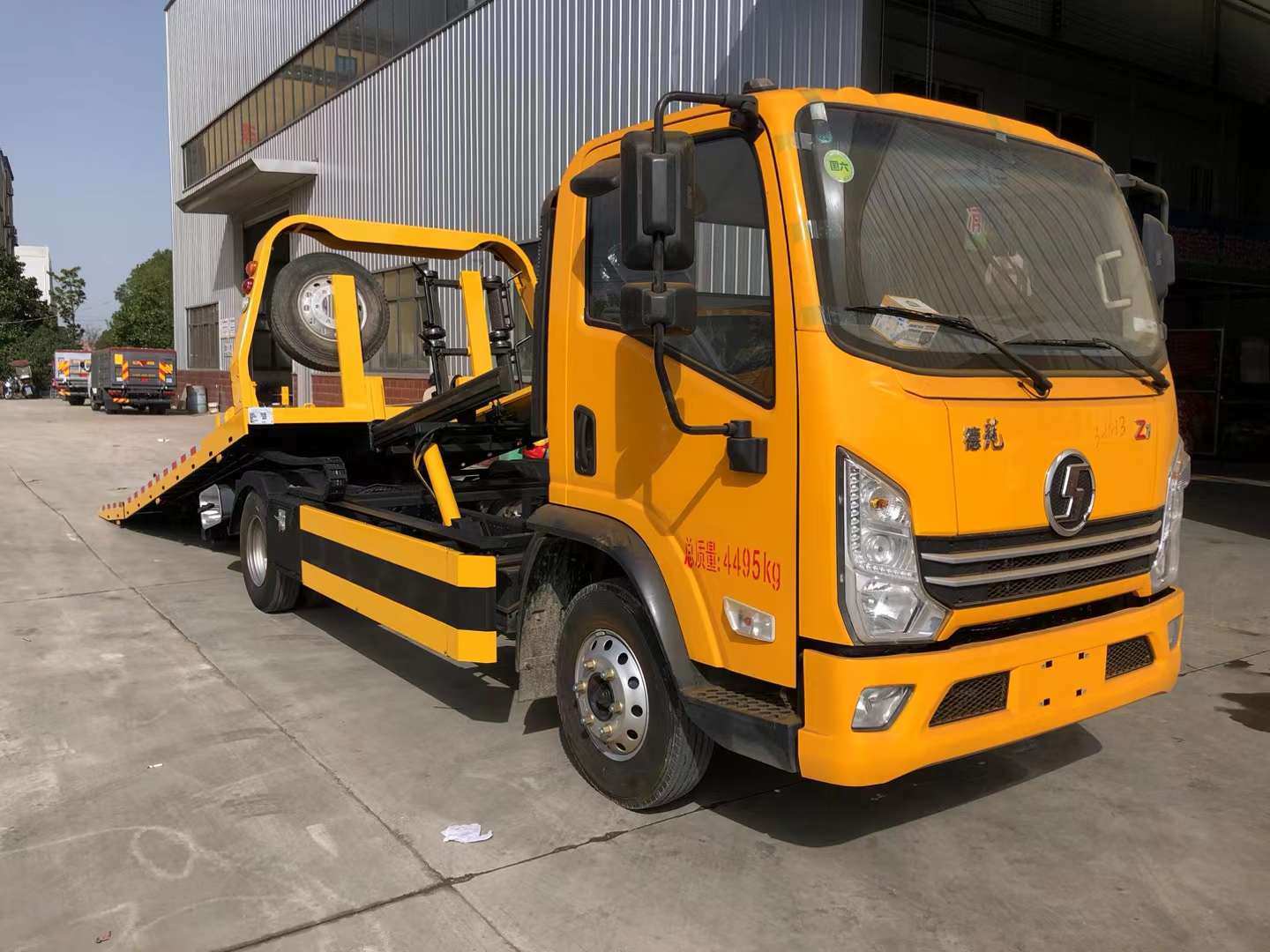 实惠型陕汽Z1蓝牌重载板一拖二清障车厂家价格