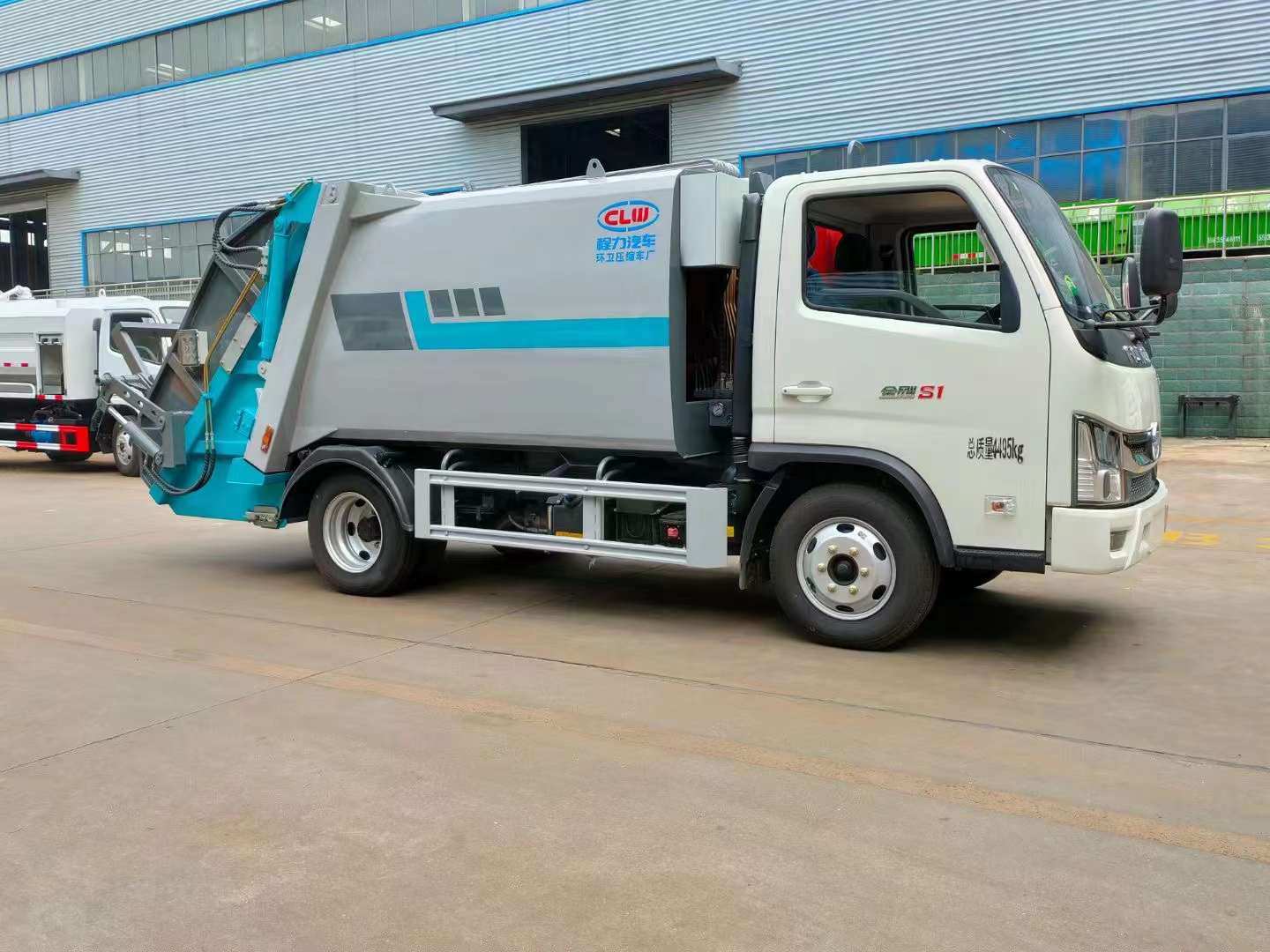 福田福田金刚S1六立方蓝牌压缩垃圾车价格